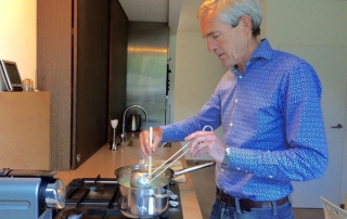 geen keukeneiland voor kokende man